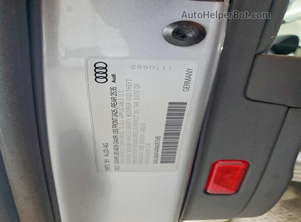 WAUABAF44MA057085 2021 AUDI A4 Silver ძრავის განყოფილების ხედი