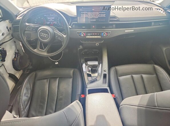 WAUABAF44MA070189 2021 AUDI A4 White Vista del salpicadero