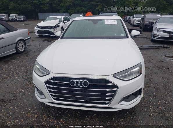 WAUABAF47NA012210 2022 AUDI A4 White Widok z przodu