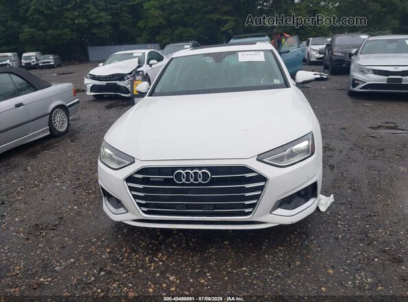 WAUABAF47NA012210 2022 AUDI A4 White Widok zestawu wskaźników