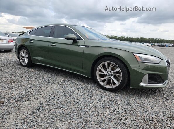 WAUABCF57MA009357 2021 AUDI A5 Green Przód prawy