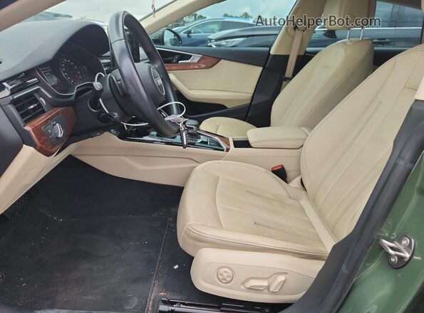 WAUABCF57MA009357 2021 AUDI A5 Green Widok wnętrza z przodu
