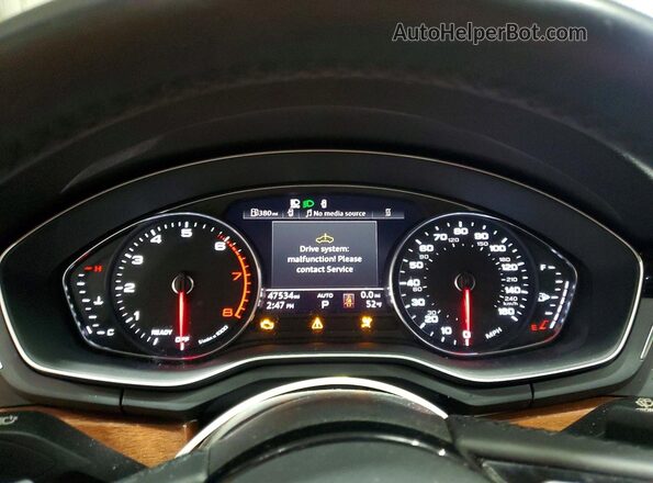 WAUABCF59NA031278 2022 AUDI A5 White ხელსაწყოთა პანელის ხედი