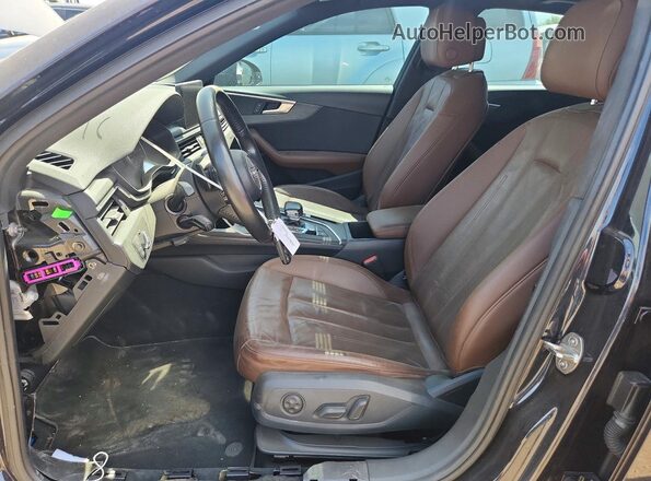 WAUANAF44HN024433 2017 AUDI A4 Charcoal Вид салону спереду