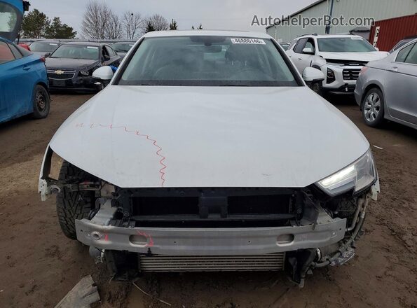 WAUANAF44JN018430 2018 AUDI A4 White წინა ხედი