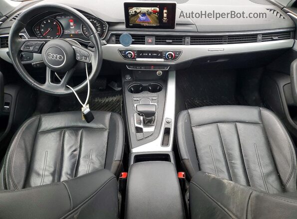WAUANAF44JN018430 2018 AUDI A4 White წინა პანელის ხედი