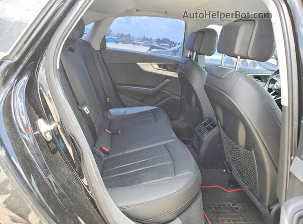 WAUANAF45HN012937 2017 AUDI A4 Black Widok tylnych siedzeń