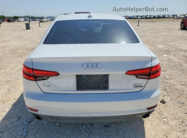 WAUANAF46HN055604 2017 AUDI A4 White Widok z tyłu