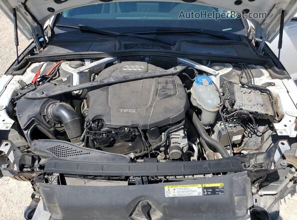 WAUANAF46HN055604 2017 AUDI A4 White Widok wnętrza z tyłu