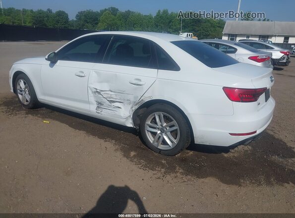 WAUANAF46HN063010 2017 AUDI A4 White Trasero izquierdo