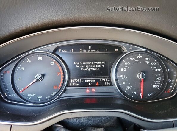 WAUANAF48HN009160 2017 AUDI A4 Black Instrument cluster view
