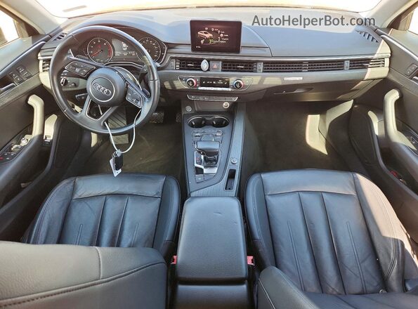 WAUANAF48HN055409 2017 AUDI A4 Black Widok deski rozdzielczej