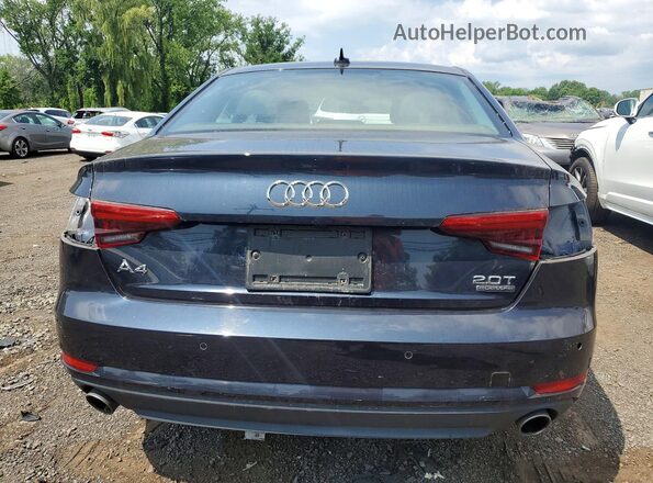 WAUANAF4XHN005143 2017 AUDI A4 Blue Вид ззаду