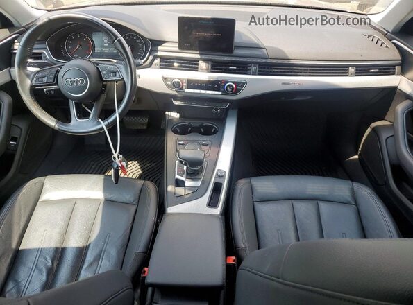 WAUANAF4XHN005143 2017 AUDI A4 Blue Вид панелі приладів