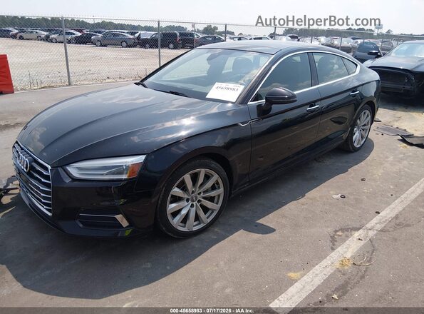 WAUANCF56JA011023 2018 AUDI A5 Black Передня ліва чверть