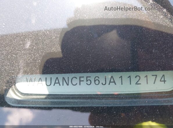 WAUANCF56JA112174 2018 AUDI A5 Black 