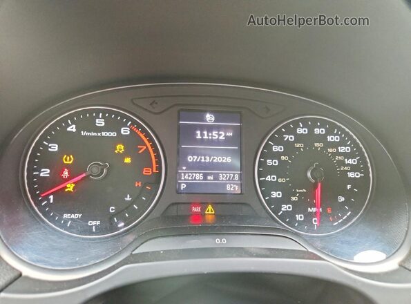 WAUAUGFF0H1035475 2017 AUDI A3 White Vista del cuadro de instrumentos