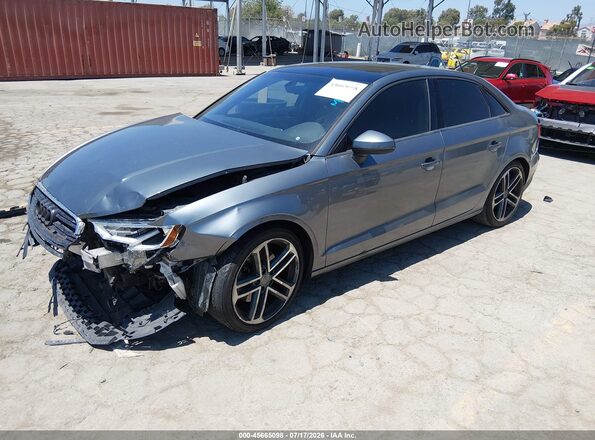 WAUAUGFF1H1026882 2017 AUDI A3 Gray Vista tres cuartos delantera izquierda