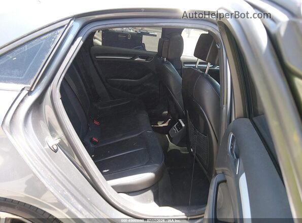WAUAUGFF1H1026882 2017 AUDI A3 Gray Vista de la etiqueta del VIN