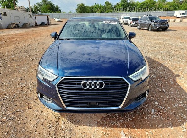 WAUAUGFF1J1038326 2018 AUDI A3 Blue Vista frontal