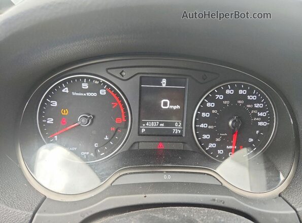 WAUAUGFF2KA082093 2019 AUDI A3 Gray Widok zestawu wskaźników