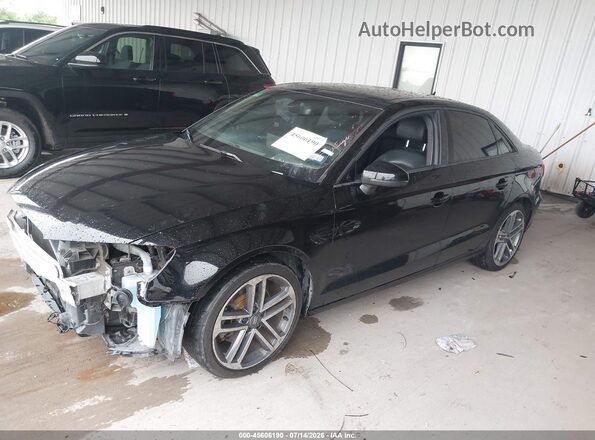 WAUAUGFF3H1044140 2017 AUDI A3 Black Առջևի ձախ երեք քառորդ տեսարան