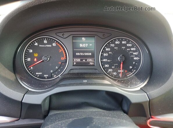 WAUAUGFF6H1030622 2017 AUDI A3 Gray ხელსაწყოთა პანელის ხედი