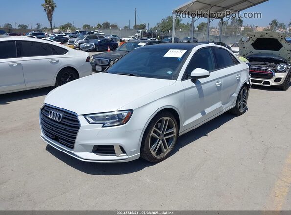 WAUAUGFF6H1044102 2017 AUDI A3 White Առջևի ձախ երեք քառորդ տեսարան