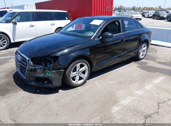 WAUAUGFF6J1090695 2018 AUDI A3 Black Передня ліва чверть
