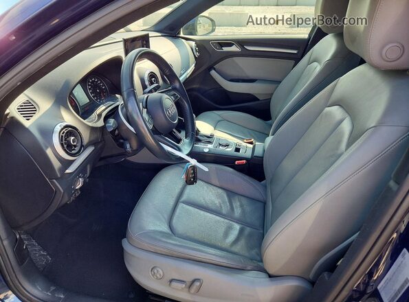 WAUAUGFF7K1025601 2019 AUDI A3 Blue Front interior view