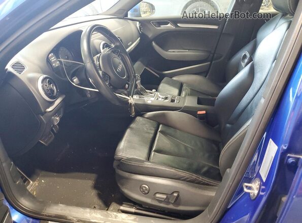 WAUB1GFF0G1071582 2016 AUDI S3 Blue Vista interior delantera