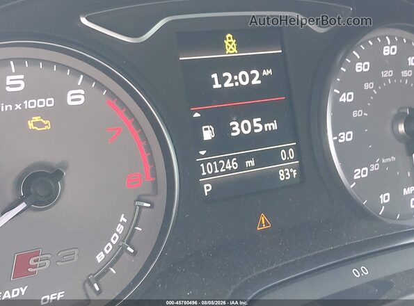 WAUB1GFF2G1037157 2016 AUDI S3 Silver 