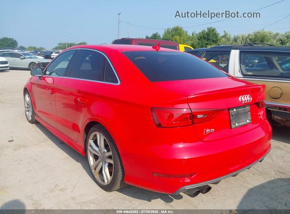 WAUB1GFF5G1056172 2016 AUDI S3 Red Rear left