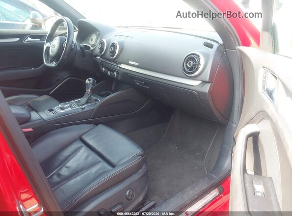 WAUB1GFF5G1056172 2016 AUDI S3 Red Front interior view