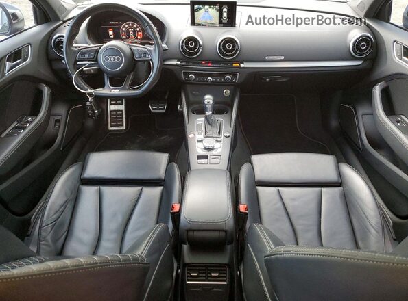 WAUB1GFF7H1014765 2017 AUDI S3 Gray წინა პანელის ხედი