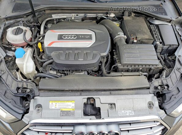 WAUB1GFF7H1014765 2017 AUDI S3 Gray უკანა სალონის ხედი