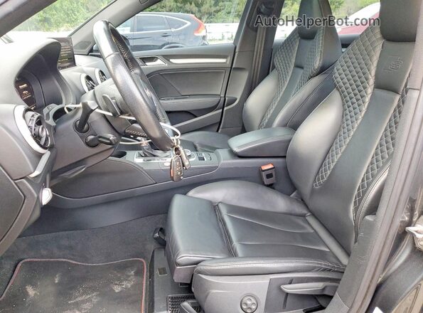 WAUB1GFF7H1014765 2017 AUDI S3 Gray წინა სალონის ხედი