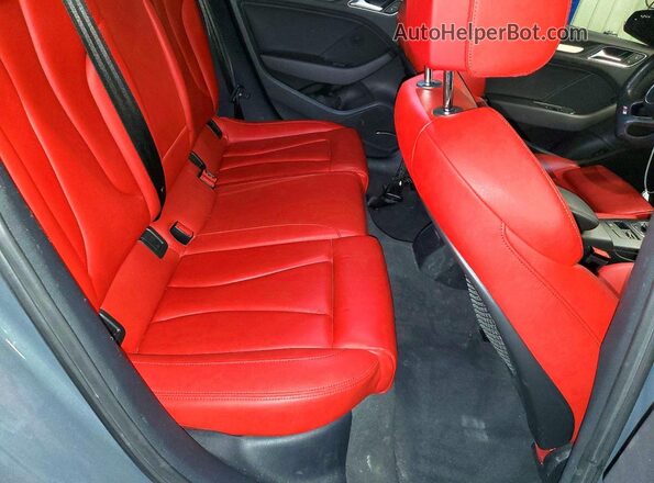 WAUB1GFF7J1027411 2018 AUDI S3 Gray Vista de los asientos traseros