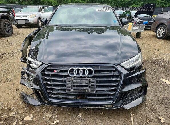 WAUB1GFF7K1018791 2019 AUDI S3 Black წინა ხედი
