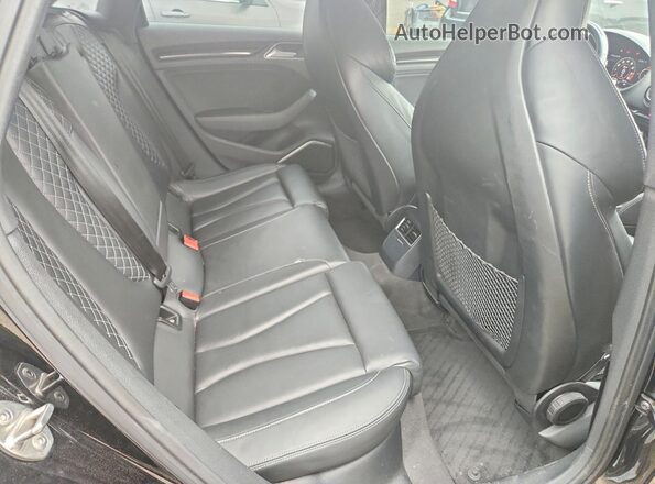 WAUB1GFF7K1018791 2019 AUDI S3 Black უკანა სავარძლების ხედი