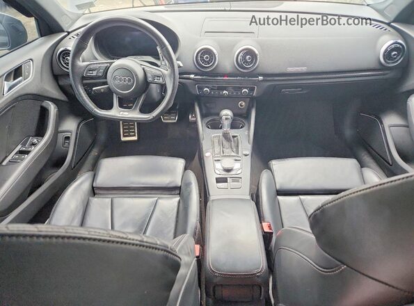 WAUB1GFF7K1018791 2019 AUDI S3 Black წინა პანელის ხედი