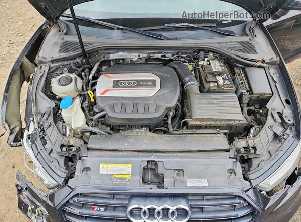 WAUB1GFF7K1018791 2019 AUDI S3 Black უკანა სალონის ხედი