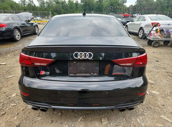 WAUB1GFF7K1018791 2019 AUDI S3 Black უკანა ხედი