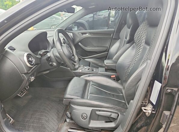 WAUB1GFF7K1018791 2019 AUDI S3 Black წინა სალონის ხედი