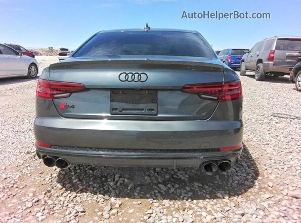 WAUB4AF40JA161843 2018 AUDI S4 Gray Հետևի տեսք
