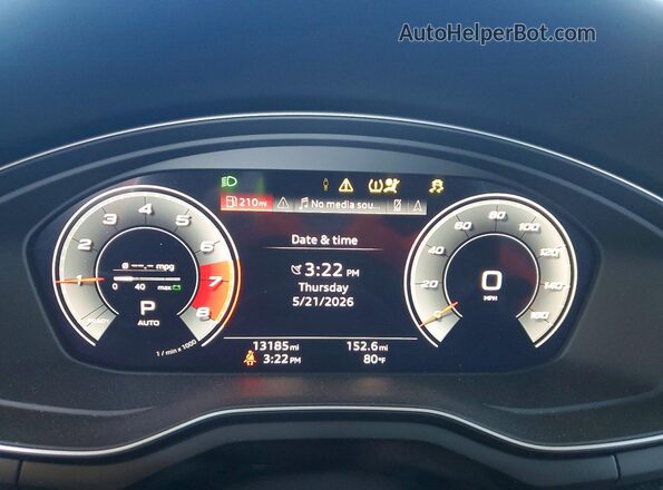 WAUB4AF40RA040211 2024 AUDI S4 Green Вид щитка приладів