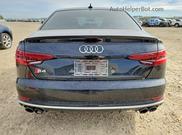 WAUB4AF42JA012480 2018 AUDI S4 Black Հետևի տեսք