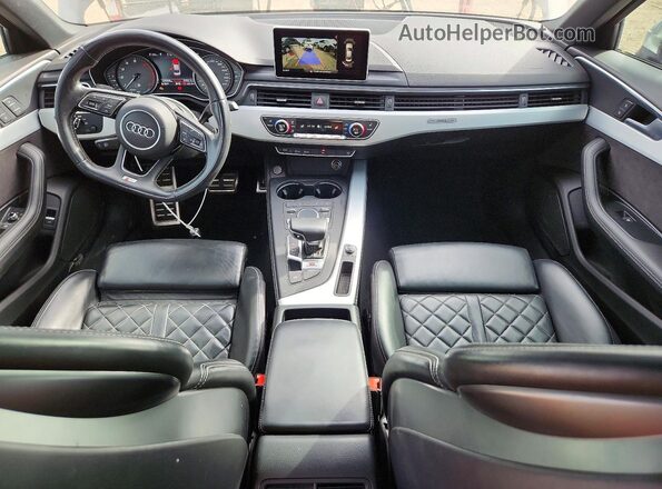 WAUB4AF42JA012480 2018 AUDI S4 Black Առջևի վահանակի տեսք