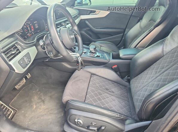 WAUB4AF46JA191316 2018 AUDI S4 Black Widok wnętrza z przodu