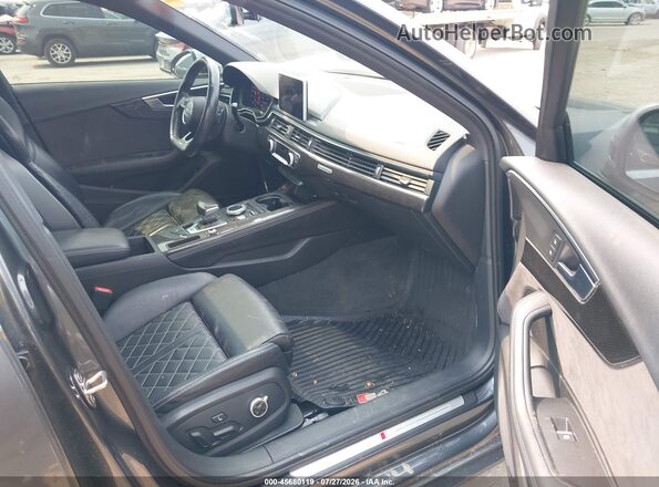 WAUB4AF47JA002530 2018 AUDI S4 Gray Front interior view